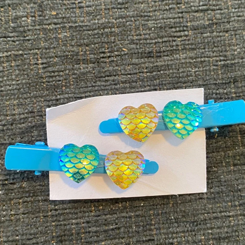 Unbranded Hair Clip Set Kids OS Multicolor New Animal Heart Butterfly 16pc Lot